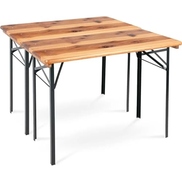 Stagecaptain Gartentisch "Hirschgarten" kurzer Bierzelttisch für Balkon 117 cm (2-St), ebenso kann auch als Esstisch, Campingtisch, Klapptisch dienen – Bild 5