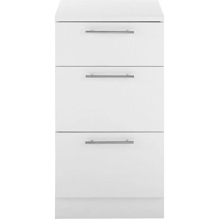 Laundreezy Unterschrank, Weiß - Schubladenschrank für Waschküche & Hauswirtschaftsraum - 50 x 92 x 68 cm (B/H/T) – Bild 1