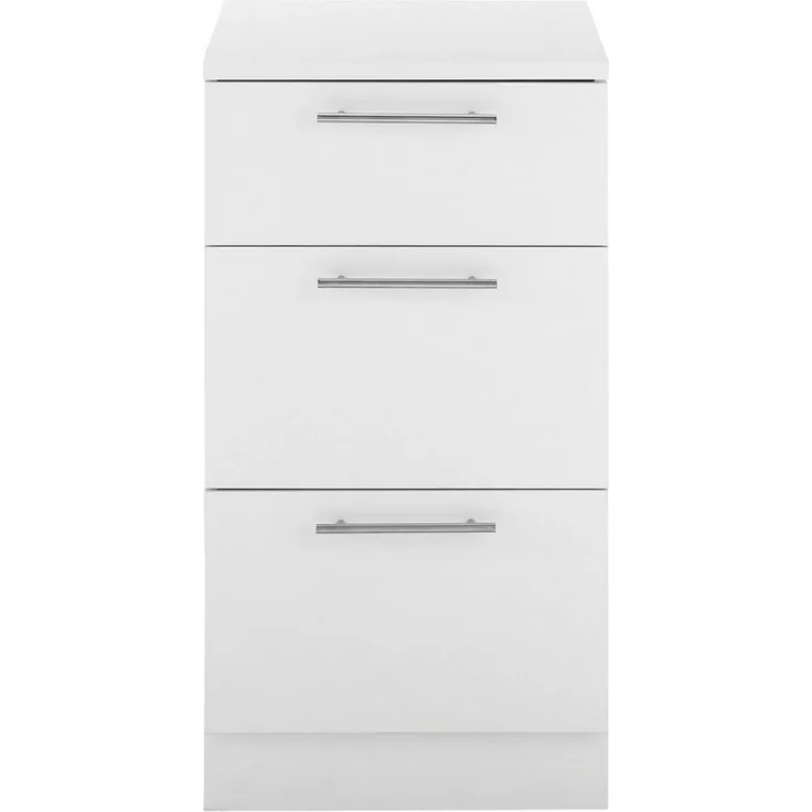 Laundreezy Unterschrank, Weiß - Schubladenschrank für Waschküche & Hauswirtschaftsraum - 50 x 92 x 68 cm (B/H/T)