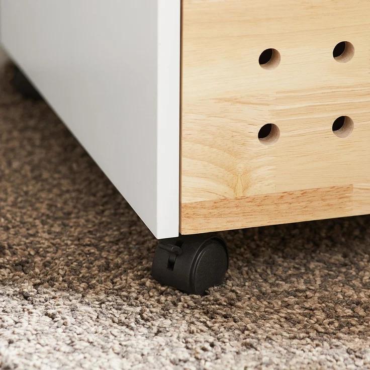 SoBuy ASK06-WN Schubladenschrank Büro, MDF, Lackiert, Weiß, 45 x 59 x 45 cm – Bild 7