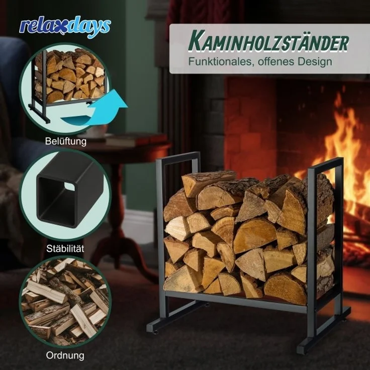 Modernes Kaminholzregal aus Metall 10051697_46 – Bild 5
