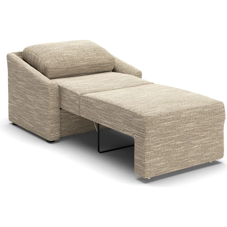 DOMO. collection Sessel Relax Box, Polstersessel mit Boxspringfederung und Schlaffunktion, Armsessel, Cocktailsessel, Loungesessel, 108 x 96 x 86 cm (BxTxH), braun-beige – Bild 5