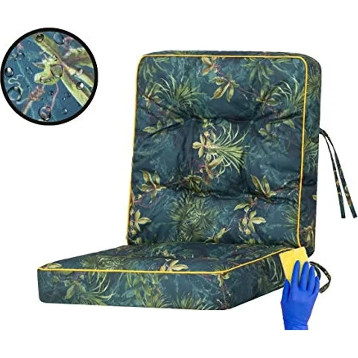 Hobbygarden Bankauflage Polsterauflage für Hollywoodschaukel Gartenbank Gartenschaukelkissen, wasserabweisend, UV-beständig, Made in EU