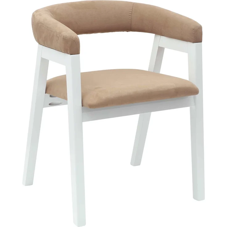 vidaXL Esszimmerstühle 2 pcs Weiß 54 x 57 x 73 cm Massives Gummiholz 42020427 – Bild 3
