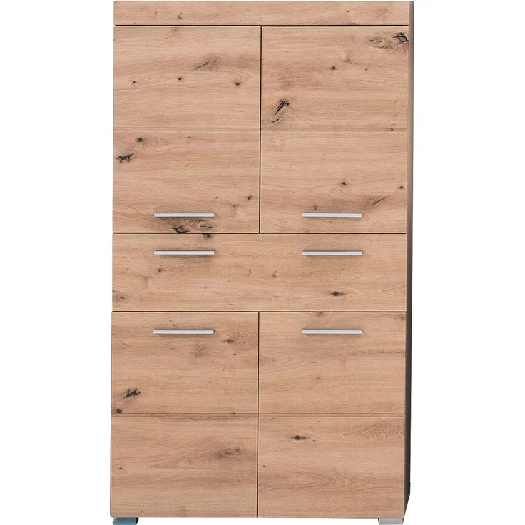Trendteam 'Amanda' Midischrank, Holz, 132 x 31 x 73 cm, Asteiche – Bild 1
