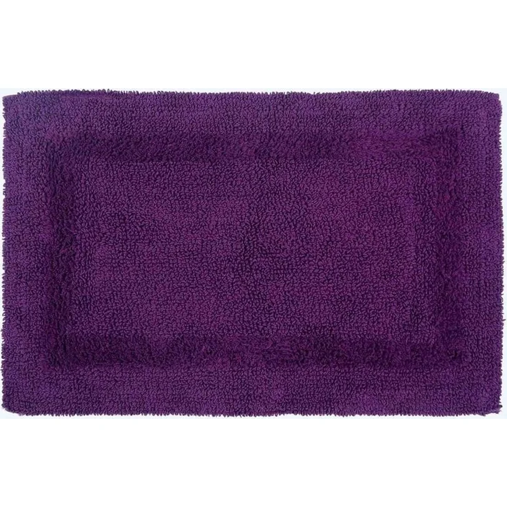 Homescapes Badematte Badematte lila 50x80 cm aus 100% Baumwolle, Höhe 20 mm, Baumwolle, rechteckig, 50 x 80 cm – Bild 1