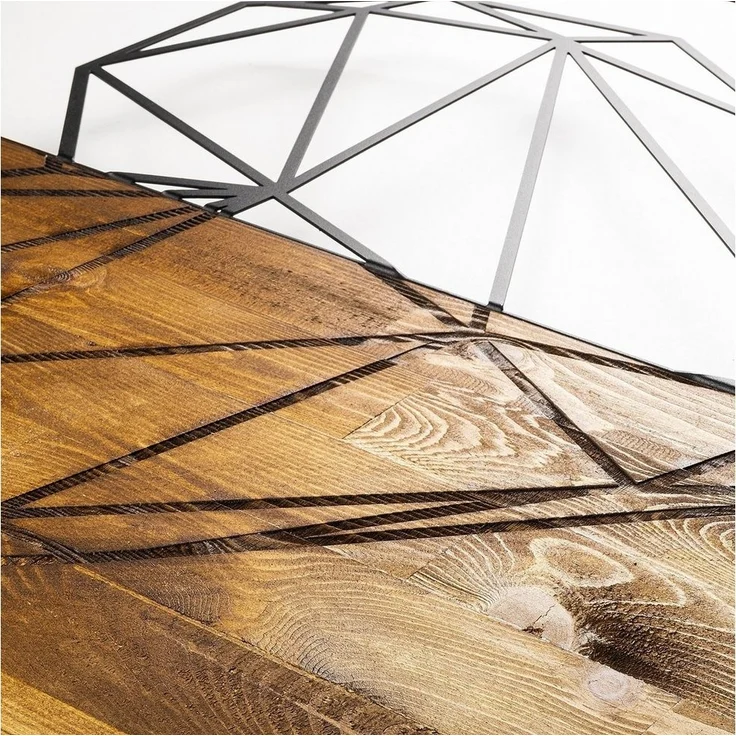 Wallity Wanddekoobjekt 50% WOOD (Thickness: 3 cm) / 50% METAL, 58 x 58 cm L1338 – Bild 2