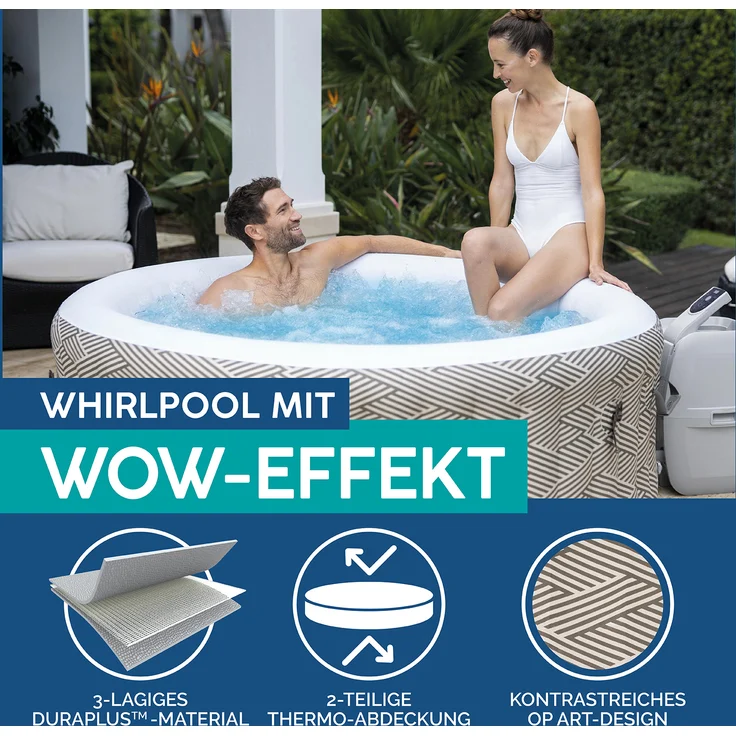 LAY-Z-SPA® WLAN-Whirlpool Madrid AirJet™ Ø 180x66 cm, rund – Bild 3