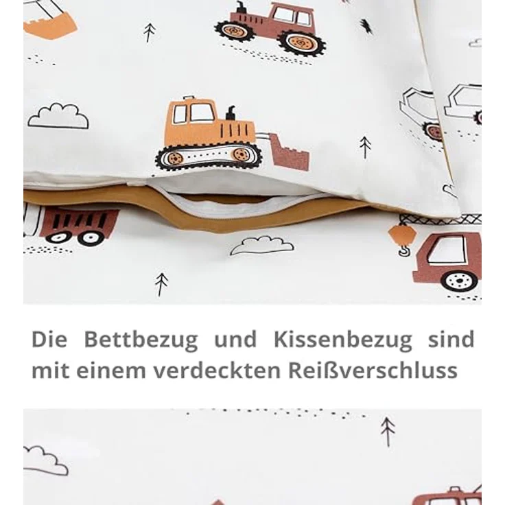 TupTam Kinderbettwäsche TupTam Kinder Bettwäsche Gemustert 2-Teilig Wendebettwäsche – Bild 6