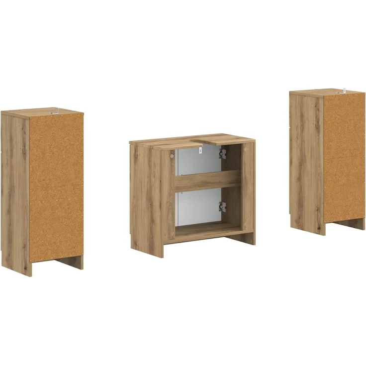 vidaXL 3-teiliges Badezimmer-Schranksystem UTRECHT 3 stk. 3418061 – Bild 5