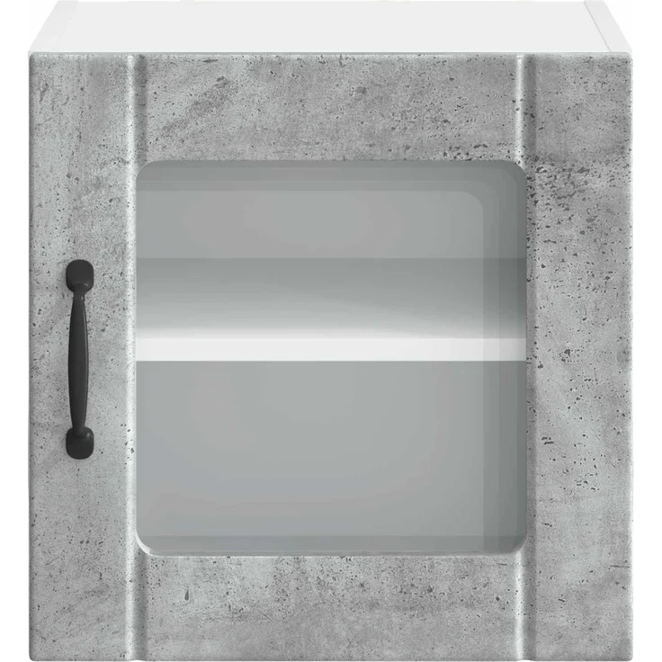 Hängeschrank, Küchenschrank Beton Grau 40 x 31 x 40 cm Holzwerkstoff – Bild 6