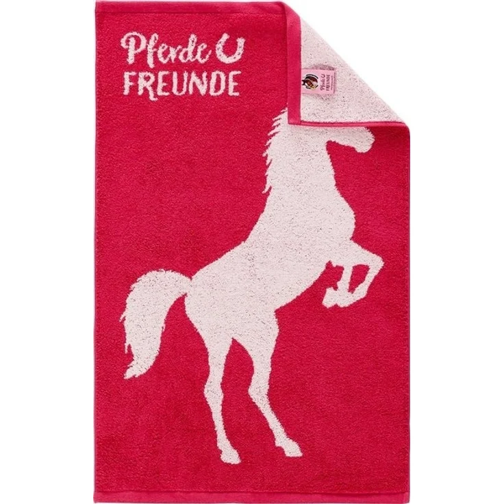 Dyckhoff Duschtuch Kinderfrottierserie 'Pferdefreunde' Duschtuch 60 x 130 cm Pink – Bild 4