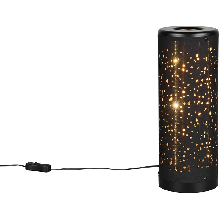 Reality LED Tischleuchte Taco 35 x 13 cm schwarz-gold 4 W warmweiß – Bild 2