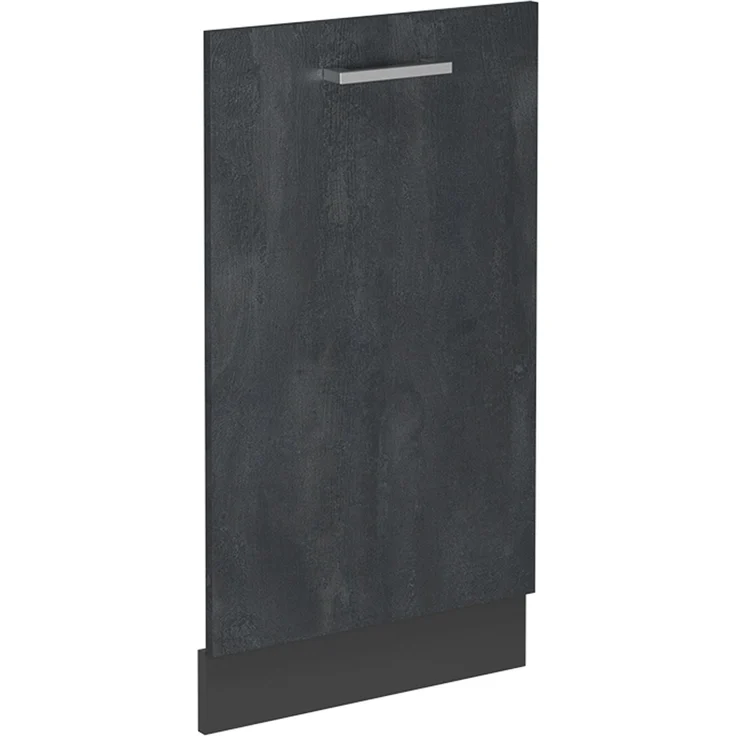 Geschirrspülblende R-Line Schwarz Beton 45 cm ohne Arbeitsplatte Vicco – Bild 1