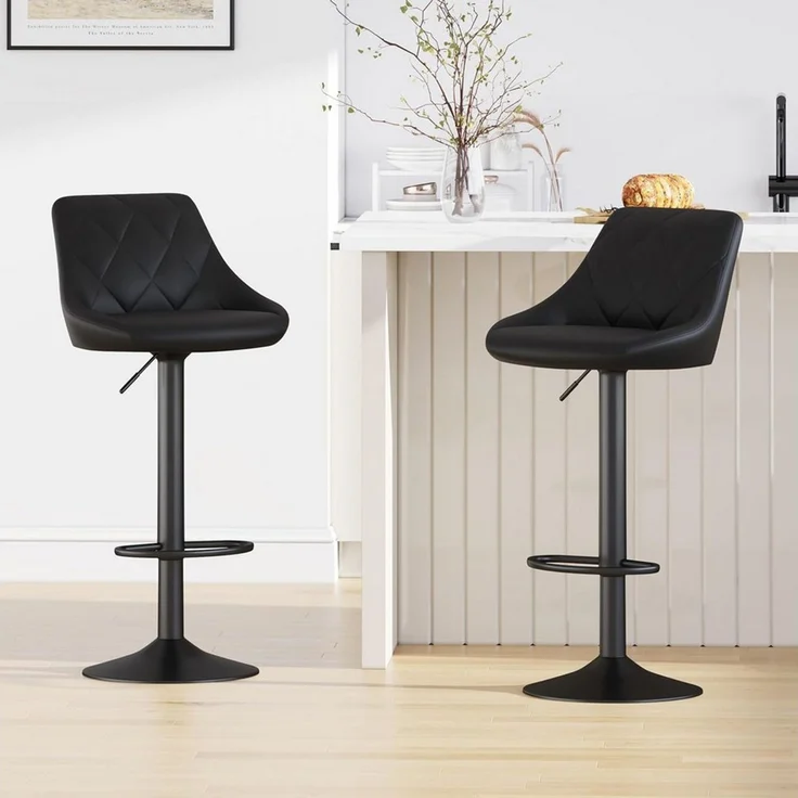 MCC direct Barhocker Barhocker im 2er Set, Kunstleder, Metall, Modell STANLEY – Bild 2