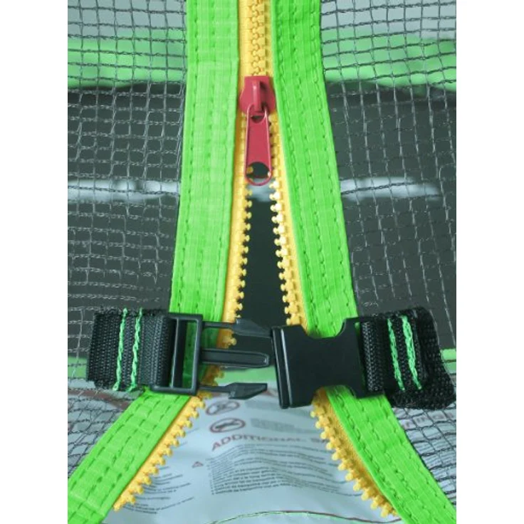 SixBros. SixJump 1,40 M Gartentrampolin Grün mit Sicherheitsnetz, robustem Stahlrahmen und hoher Traglast bis 80 kg – Bild 2