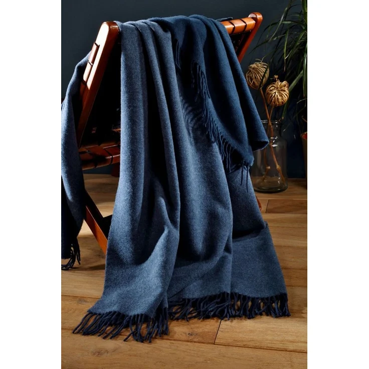 Wohndecke Soft Impression im Doubleface-Look, Biederlack, Baumwolle-Kaschmir-Mix – Bild 2
