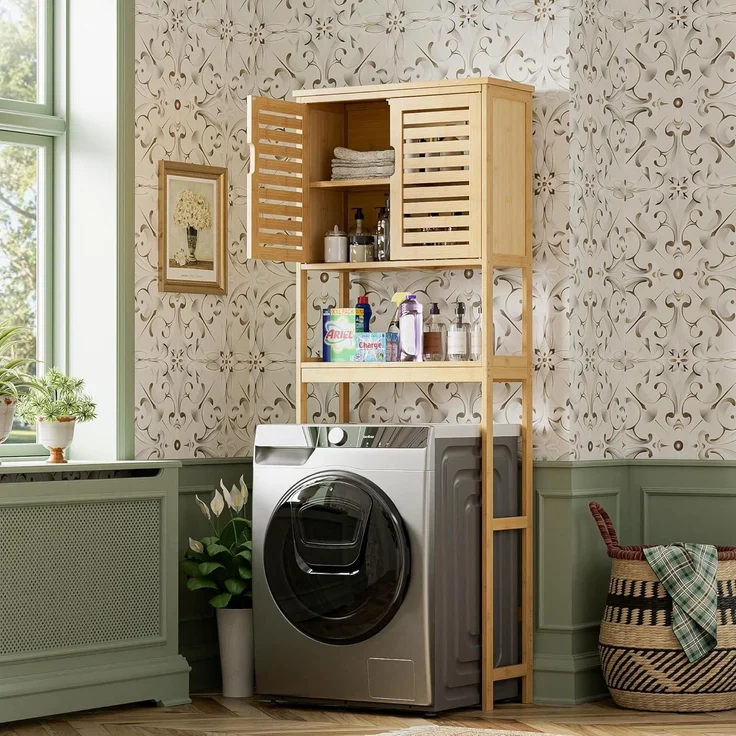 Bad Lagerung Regal Bambus Toilette Veranstalter 3-Tier – Bild 4