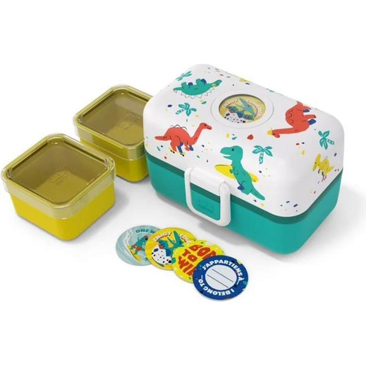 Monbento Lunchbox Kinder TRESOR 16 x 9.2cm Dinosaurier Lunch Bentobox 0.8L – Bild 4