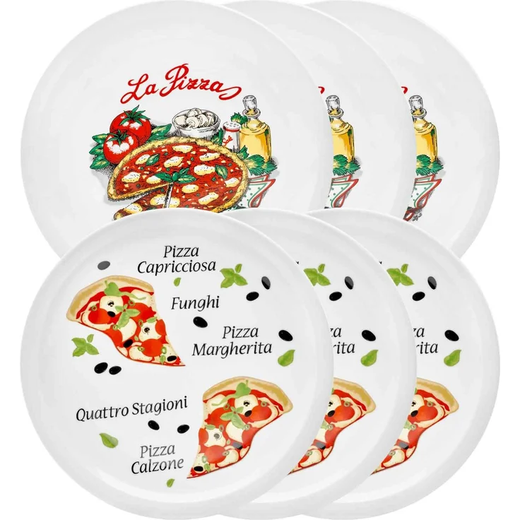 Van Well Pizzateller ø 30,5 cm Napoli & Margherita 6er Set – Bild 1