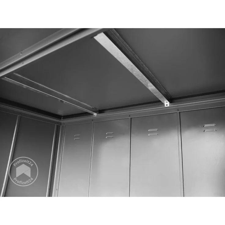 GFP Primeyard Geräteschrank Metall 228x84x181 cm Gartenschrank anthrazit inkl. Fußboden – Bild 6
