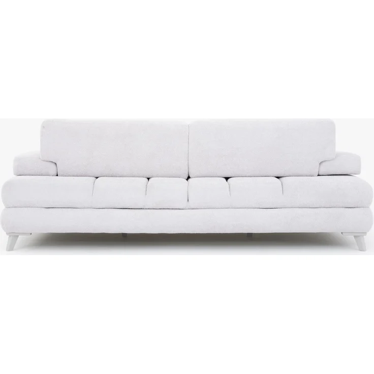 Sitzgruppe/Sofa Set - Wohnzimmergarnitur "Vanda" 3+3+1-Grau/Weiß – Bild 17