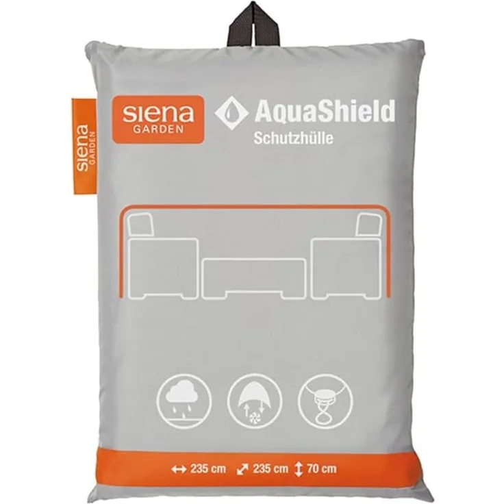 Siena Garden 'AquaShield' Loungehülle, Polyester hellgrau, 240 x 220 x 70 cm