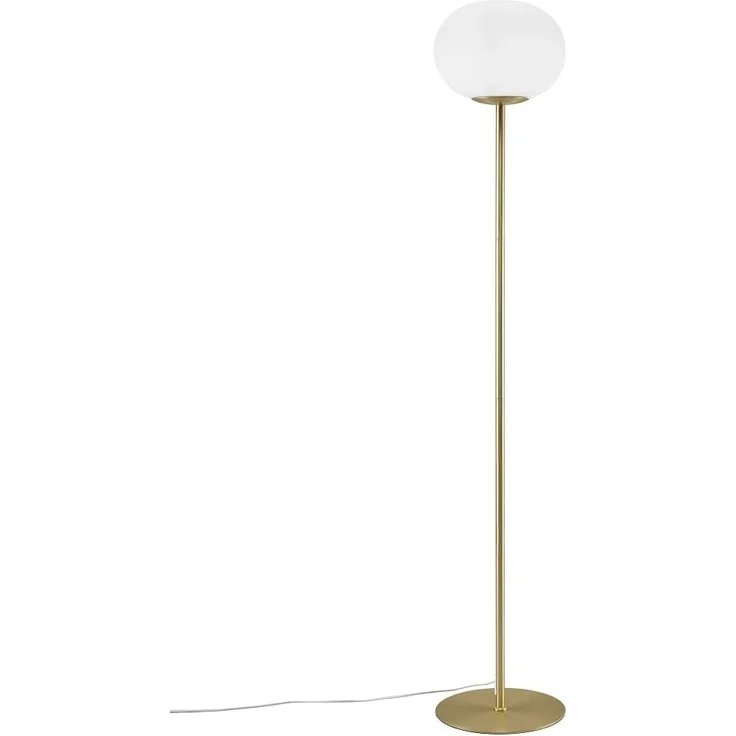 Nordlux ALTON Stehlampe Messing, opal weiß E27 mit Kabelschalter 28x28x150cm – Bild 4