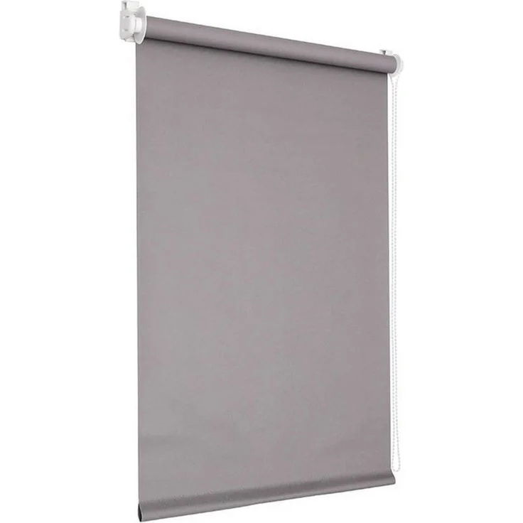 Verdunklungsrollo Klemmfix Verdunkelungsrollo 50x150 cm grau [Stoffbreite: 47cm], Victoria M, blickdicht, ohne Bohren, freihängend, Klemmfix, mit Kindersicherung, für Fenster und Türen, Sonnenschutz Sichtschutz – Bild 2