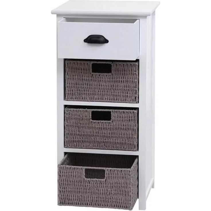 MCW Kommode MCW-K84, Mit Schublade und 3 Körben, Inkl. Fußbodenschoner – Bild 4