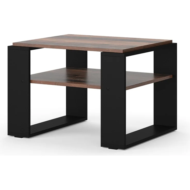 Couchtisch Helm Antikholz 65.6 x 55.8 cm mit Ablage Vicco – Bild 1
