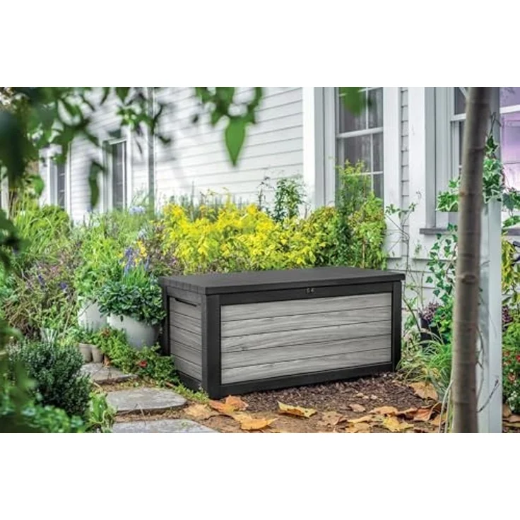 Keter Gartenbox "NORTHWOOD" 623L 157x72x69cm Deckel bis 270kg belastbar, abschließbar – Bild 3
