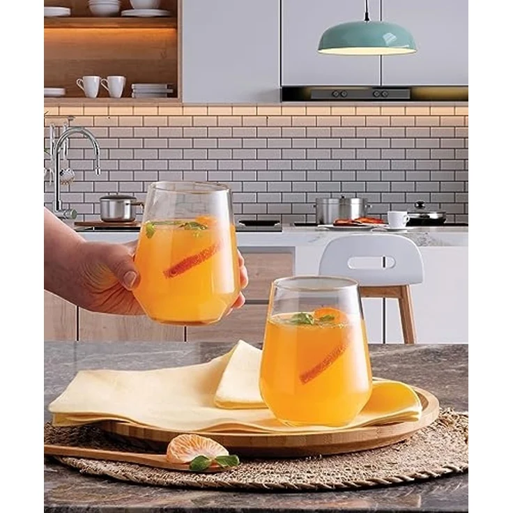 Pasabahce Allegra Set von 6 Gläser für Wein, Saft, Wasser, Whisky 425 ml Gastronomie Restaurant – Bild 4
