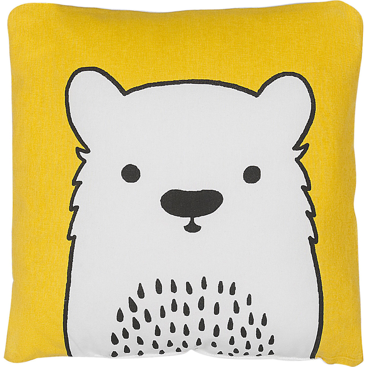 Dekokissen Für Kinder WARANASI Baumwolle 45 x 45 cm Gelb