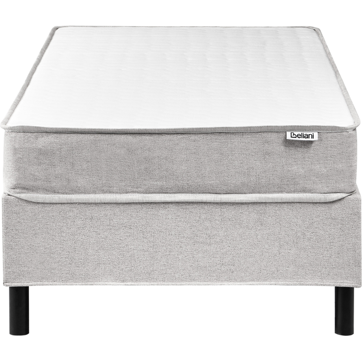 Bett ohne Kopfteil Stoff COUNTESS 90x200 cm Hellgrau – Bild 4