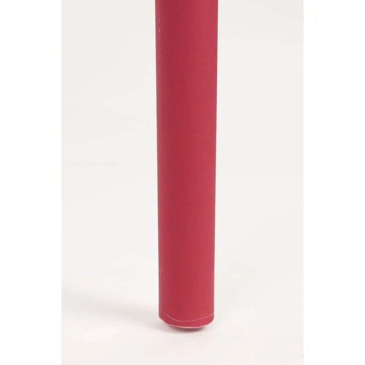 Gartenstuhl Serra im 4er-Set, Rot aus Kunststoff für Balkon & Terrasse 45,5x53x80 cm – Bild 8