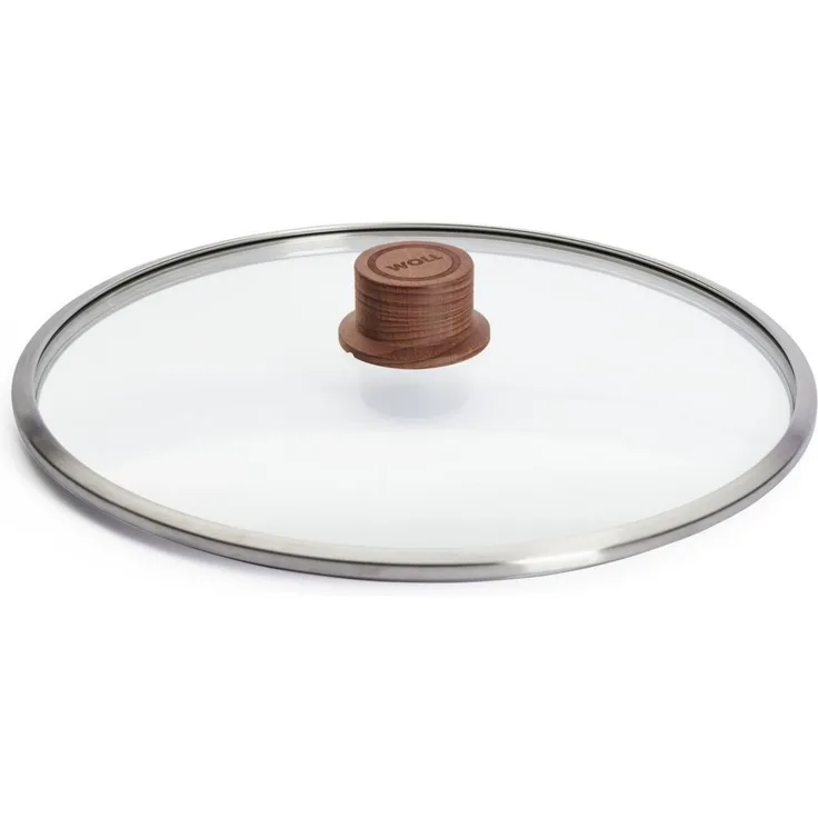 Woll 'ECO LOGIC QXR' Deckel, Glas silber, 30 cm, mit Holzknopf