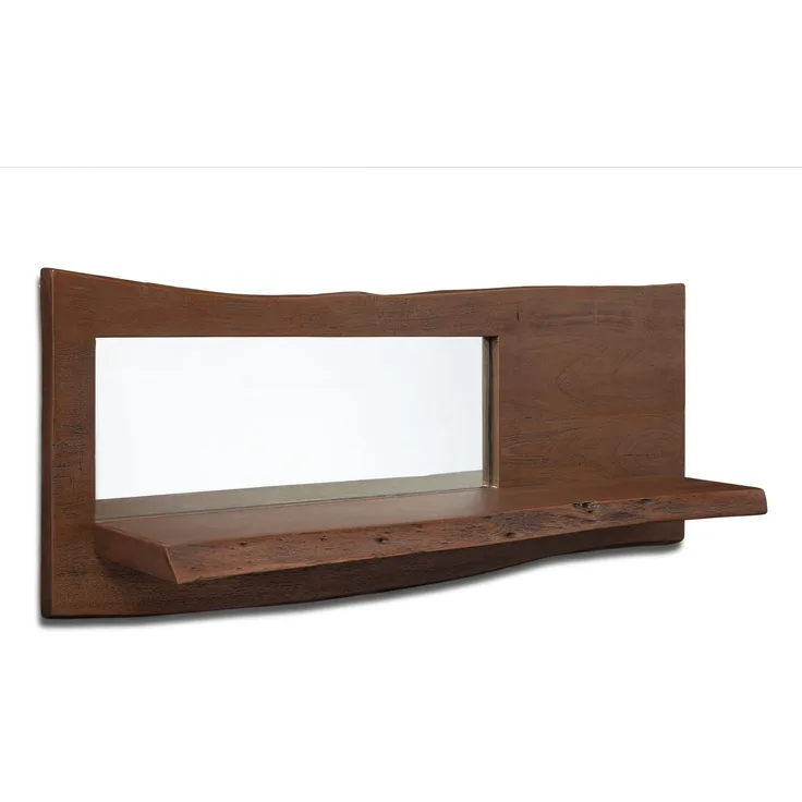 Wandregal Akazie 101x22x38 braun lackiert PURE ACACIA #807