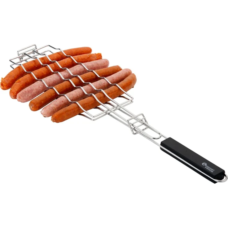 LEOPOLD Würstchen- und Hotdog Grillkorb / Würstchenwender / Wender – Bild 2