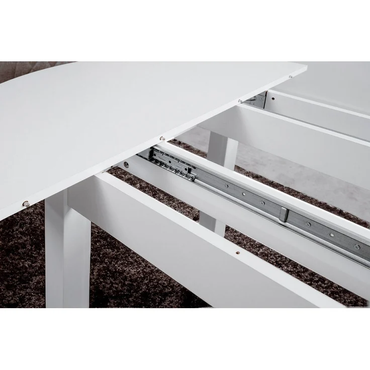 Newroom Esstisch Noa, ausziehbar bis 140cm Weiß Küchentisch Speisetisch – Bild 3