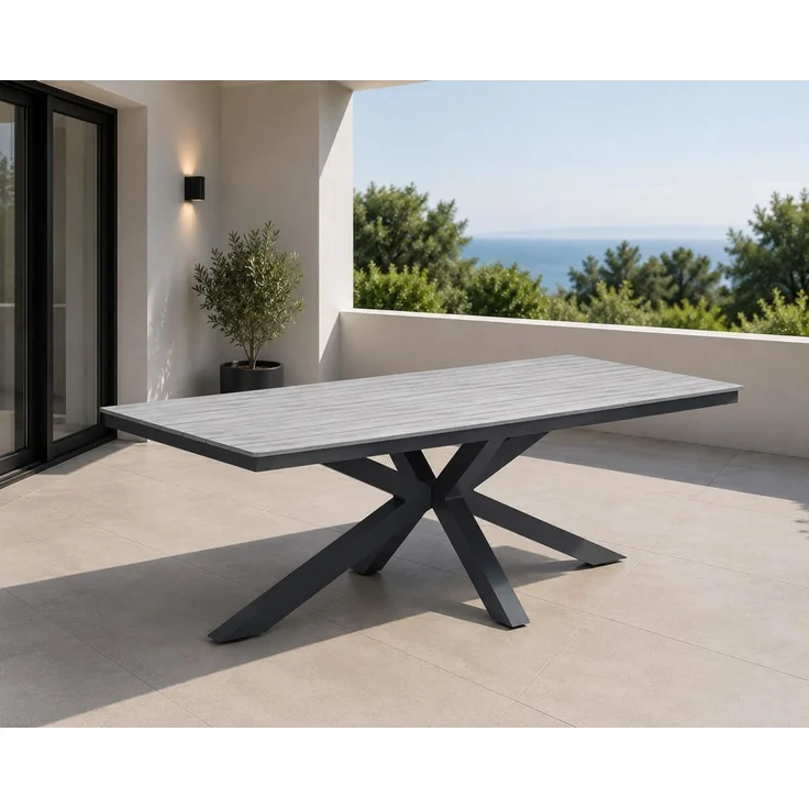 Gardissimo ARMATI Nonwood Alu-Gartentisch Gartenmöbel 180cm (eckig) – Bild 1