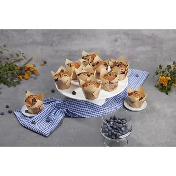Sallys Muffinform Papier - Muffinförmchen Tulpenform, 60 Stück – Bild 7