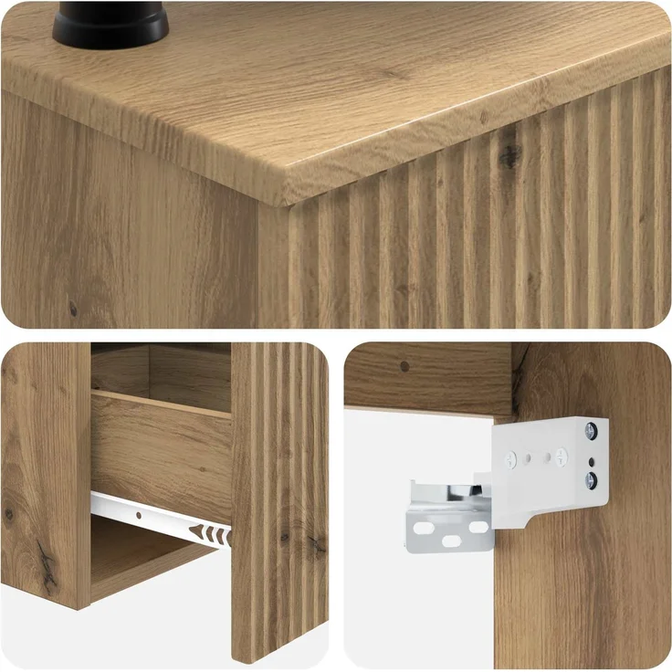 vidaXL Badezimmerschrank-Set 3 stk. Artisan-Eiche 130 x 41 x 80 cm 3405606 – Bild 9