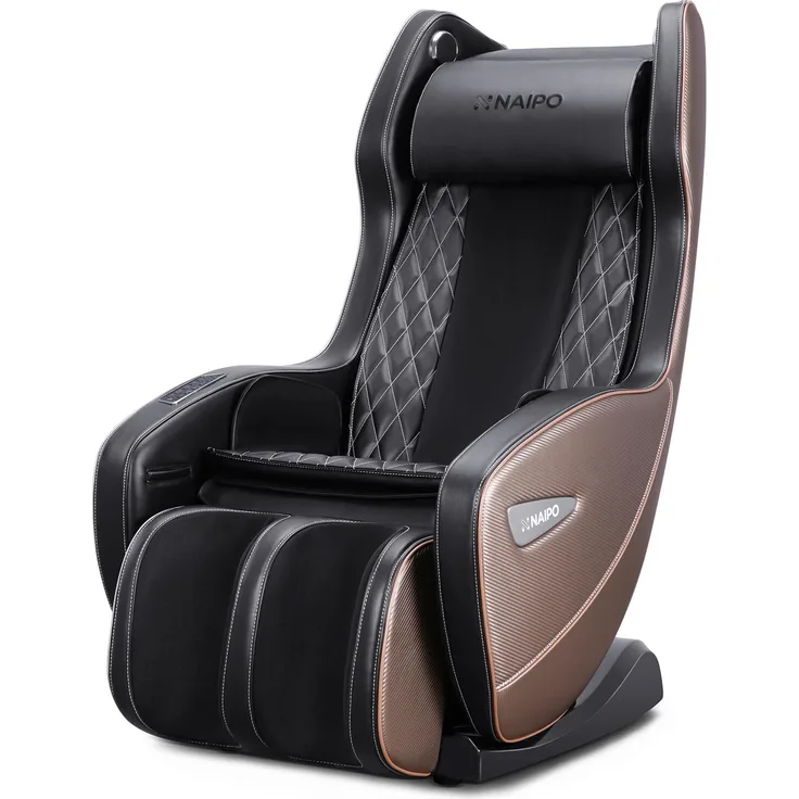 NAIPO Shiatsu Massage Stuhl Massagesessel mit Klopfen Kneten Luft-Massage-System Bluetooth 3D Surround Sound Musik