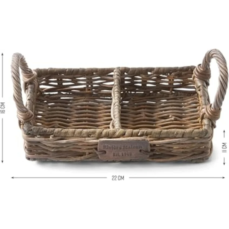 Rivièra Maison Tablett Rustic Rattan Soap Tray - Tablett für Badezimmer / Küche, Slimit-Rattan – Bild 4