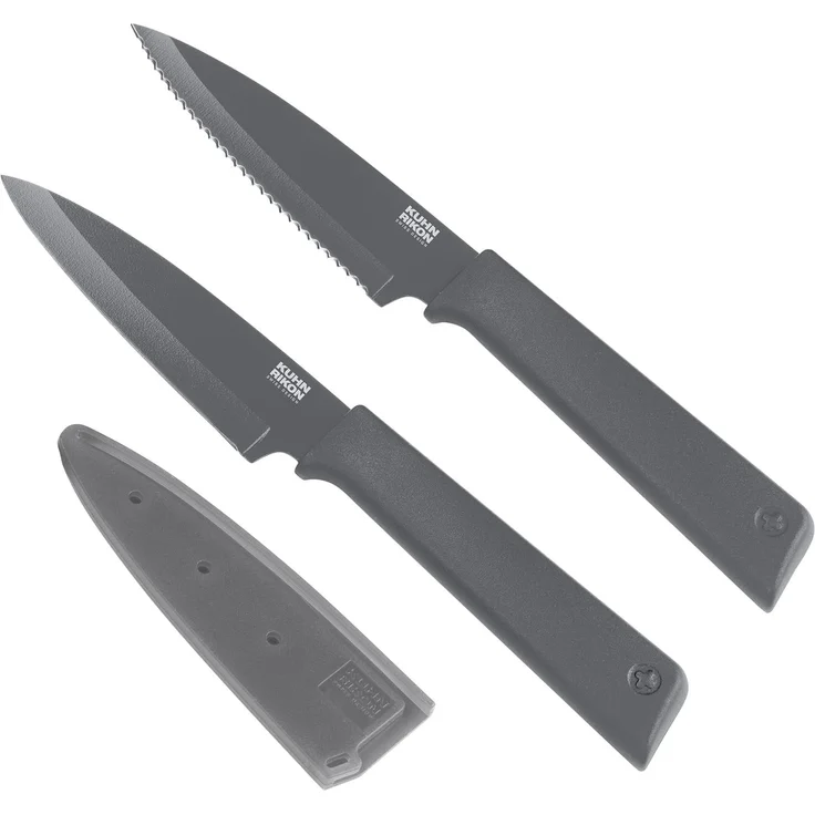 Kuhn Rikon Colori Rüstmesser 2er-Set Grau