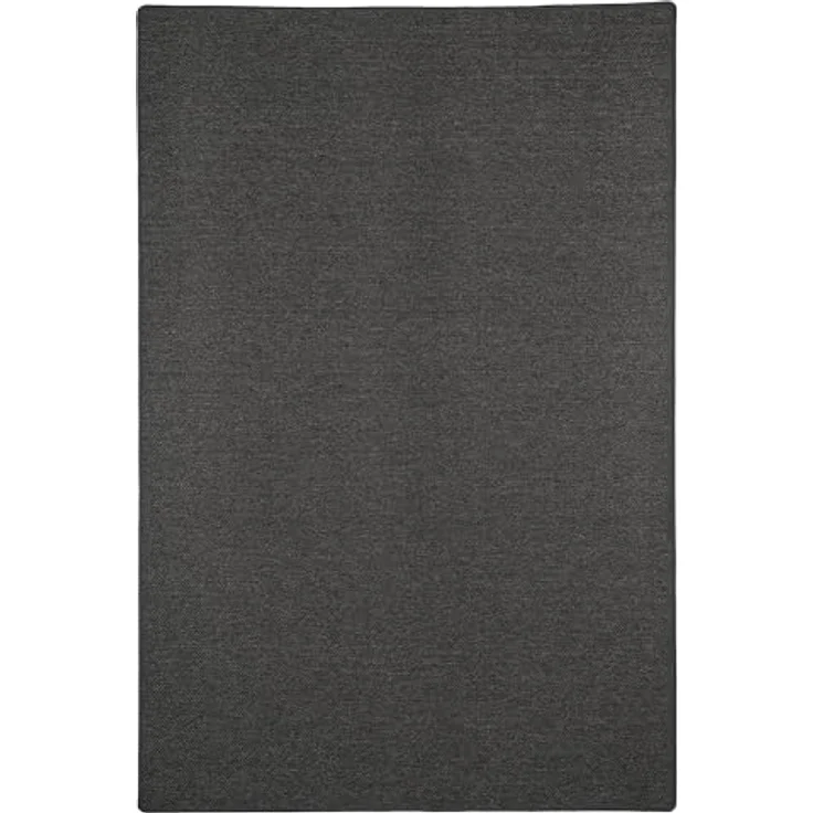 Snapstyle Flachgewebe Teppich, Anthrazit, 200x200 cm, strapazierfähig, geeignet für Fußbodenheizung, parkett- und laminatschonend – Bild 5