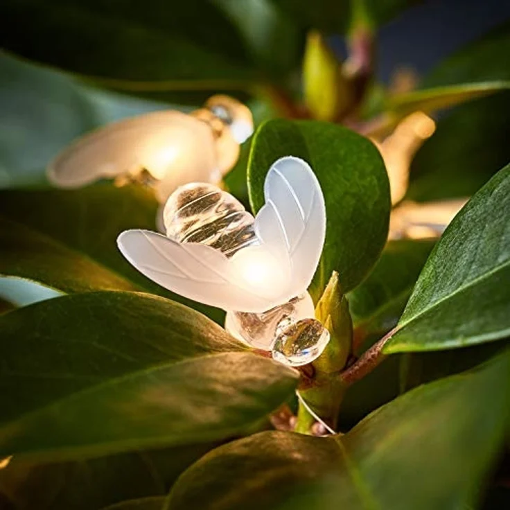 Lights4fun LED-Lichterkette 20er LED Micro Lichterkette Bienen – Bild 2