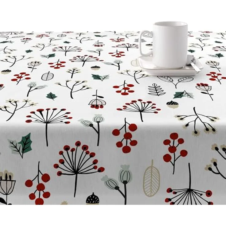 Belum Weihnachtstischdecke, fleckabweisend, rechteckig, harzbeschichtet, 100x140 cm – Bild 3
