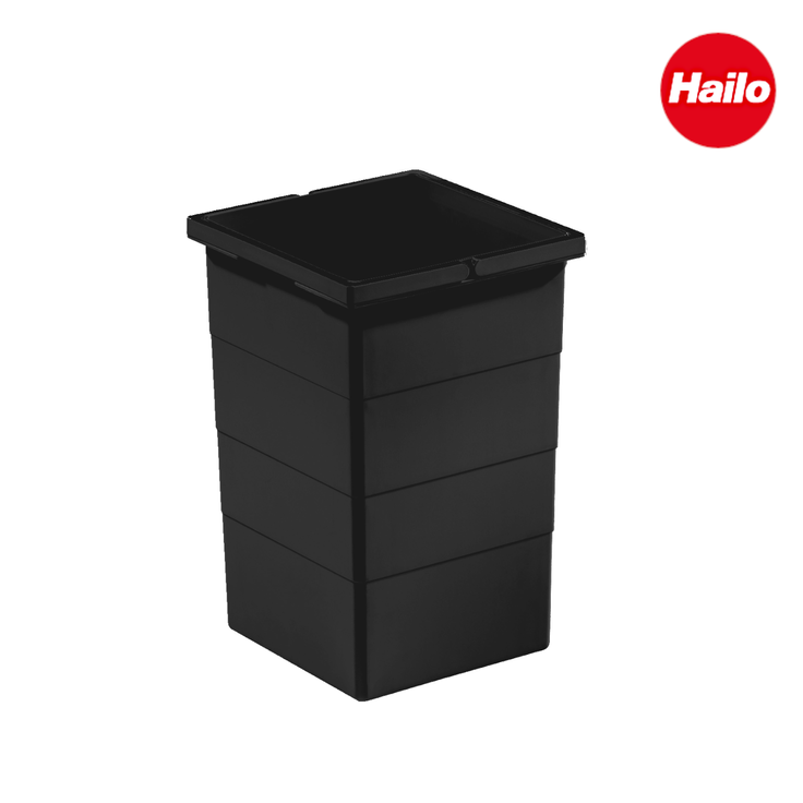 Hailo Inneneimer 1225979 tiefschwarz 15 L 226 x 233 x 350 mm – Bild 2